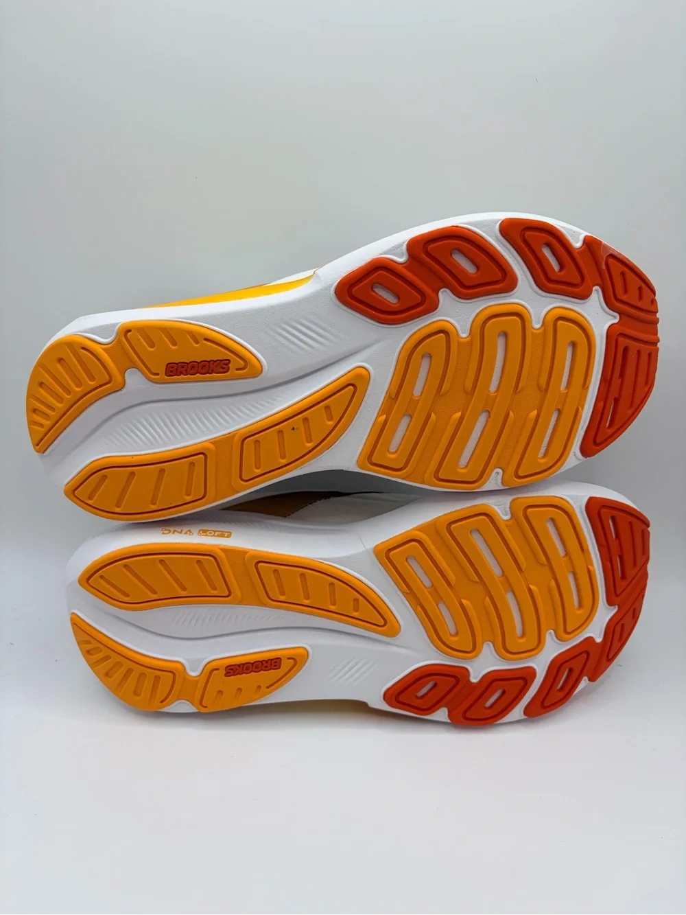 Brooks White Black Orange Yellow Running Shoes